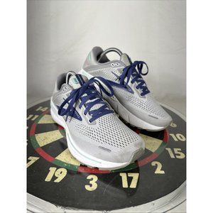 Brooks Adrenaline GTS 22 Gray Running Shoes Gym Walking Sneaker Lace Up WMN 10